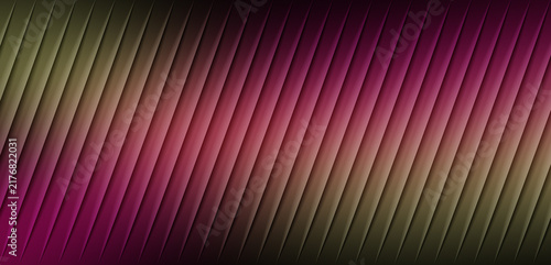Obraz na plátne Abstract background design featuring diagonal stripes with vibrant purple and go