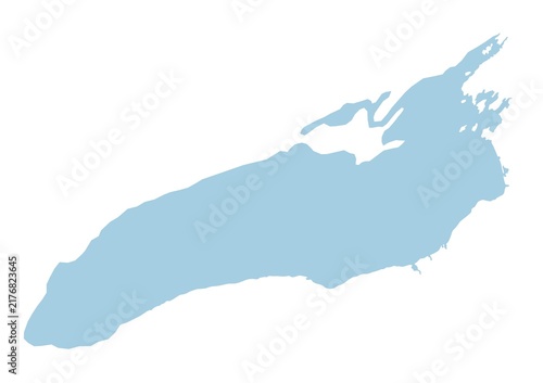 Map of Lake Ontario, USA