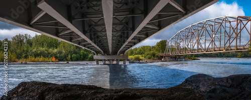 Fotografie Palmer Alaska Matanuska River Bridge landscape