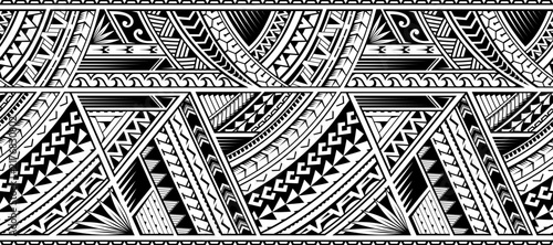 Armband tattoo in traditional Polynesian style