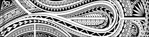 Tribal art design in Polynasian style. Good for armband tattoo