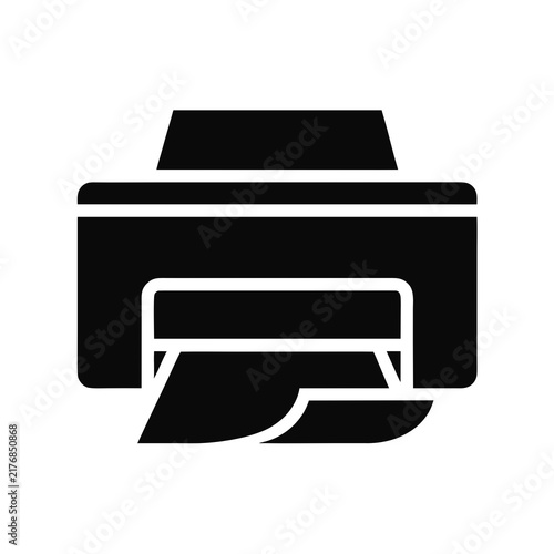 printer icon isolated on white