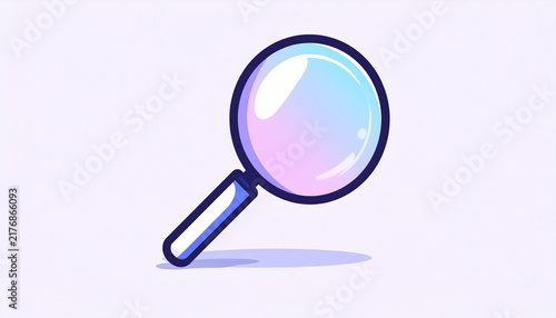 Magnifying Glass Icon for Search and Analysis
