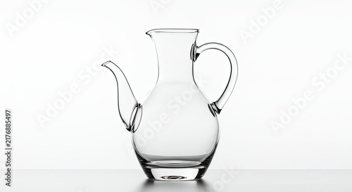 Minimalist line art illustration of a white ceramic teapot.
