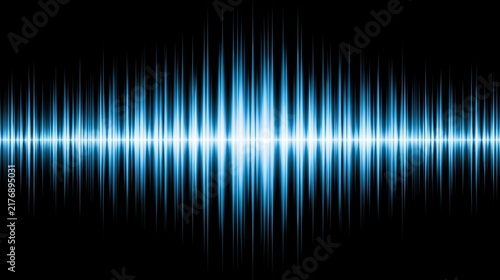 Abstract Colorful Wave Lines Background with Rainbow Spectrum, Glowing Digital Sound Waves and Modern Technology Pattern Design