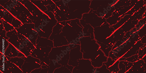 black red dragon decal brush fire volcano lava sakura Asia Japan anime style illustration sporty background banner style illustration.