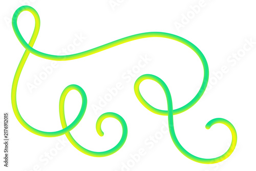 Canvastavla Abstract flowing gradient line art with organic curves during a studio shoot iso