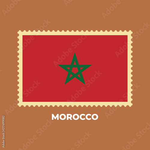 National flag of Morocco illustration design