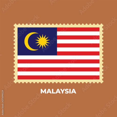 National flag of Malaysia illustration design