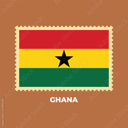 National Flag of Ghana Illustration Design