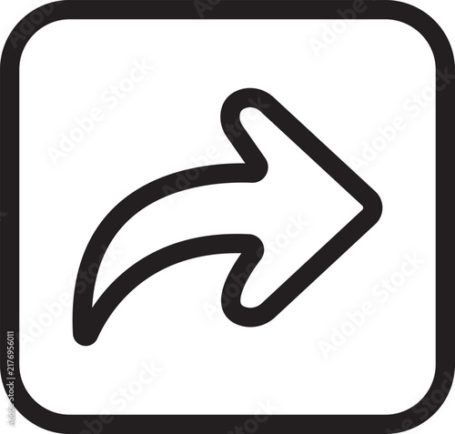 arrow icon on metal internet button