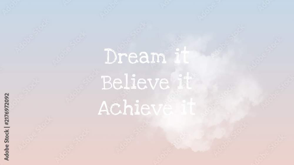 Fototapeta premium Motivational quote blog banner template