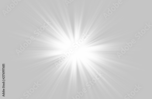 Bild auf Leinwand A radiant white light burst emanates from the center of the image