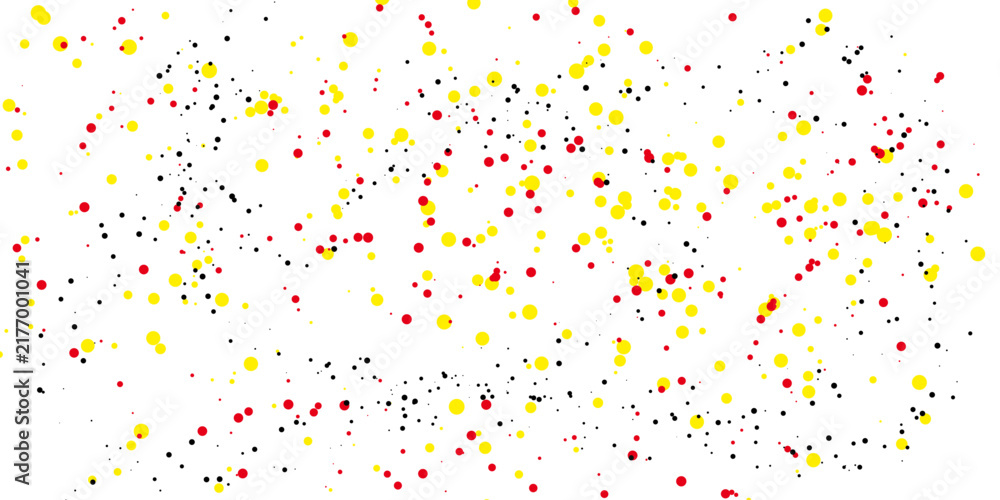 Fototapeta premium Festive confetti in red, yellow, and blue hues showers down, creating a vibrant and celebratory background that embodies pure joy and merriment.