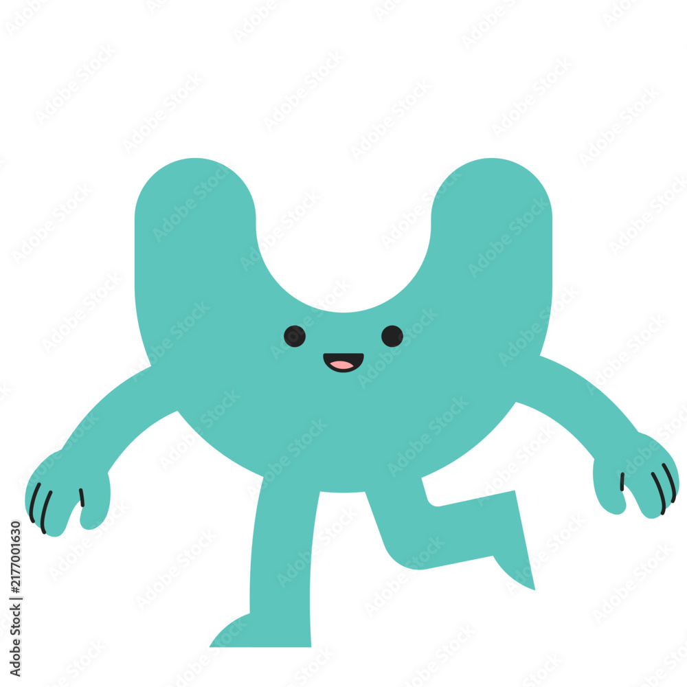 Fototapeta premium Colorful Abstract Mascot Character