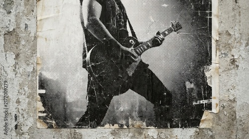 Monochrome halftone effect overlay for design  abstract grunge texture and photoshop textures
