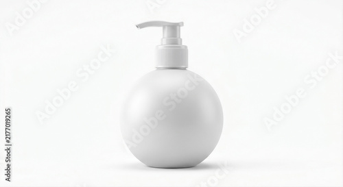 3D blank unbranded spherical round lotion pump bottle