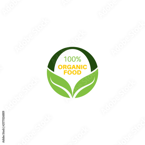 Organic Foods Label Logo Design. Organic Vector 