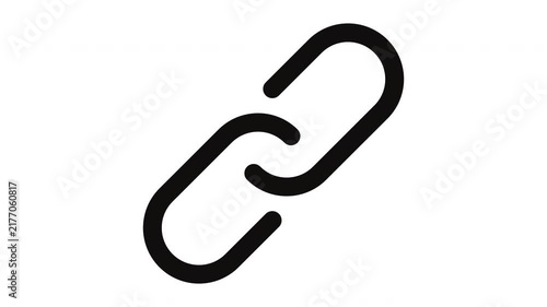link animated Line Icons Premium 4K, Modern Minimal Outline Motion Graphics Collection