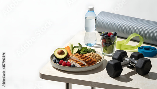 Healthy Lifestyle Fitness Concept.