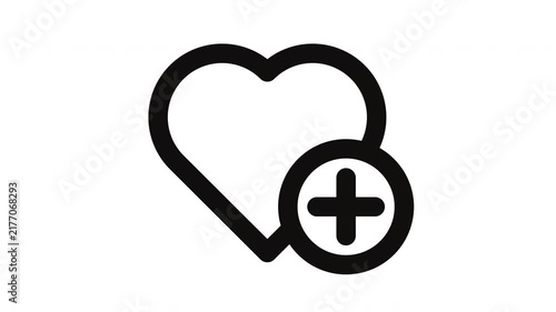 love animated Line Icons Premium 4K, Modern Minimal Outline Motion Graphics Collection
