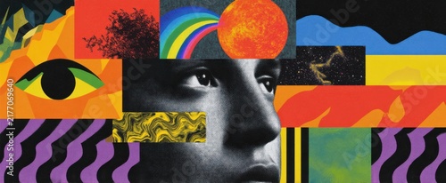 states of mind collage a vivid display of deep emotions and feelings