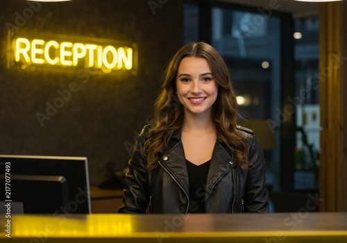Warm Welcome at Modern Hotel Reception