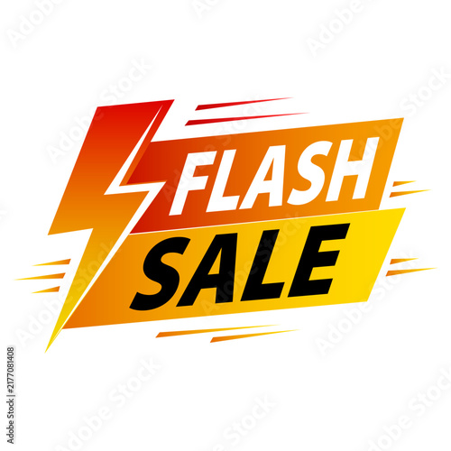 Flash sale promotion banner. vector illustration