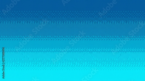 Abstract Pixel Art Blue Gradient Background, Blue Pixelated Abstract Gradient Digital Artwork