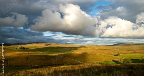 Timelapse of clouds over Ribblesdale