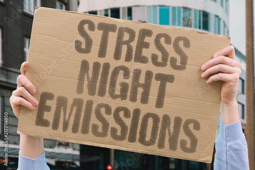 Photography "Stress night emissions" Anxiety triggers nocturnal ejaculations