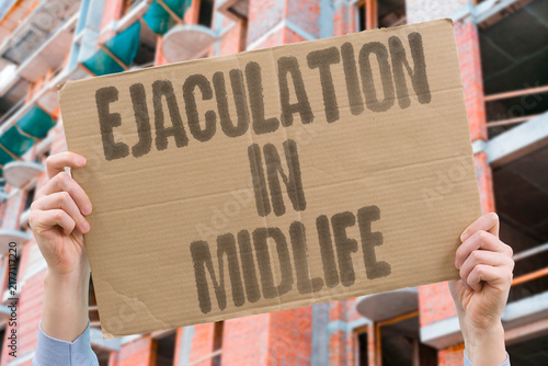 Принти на полотні "Ejaculation in midlife" Ejaculation in midlife reduces cancer risk