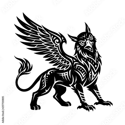 Mythical Griffin Tattoo Design