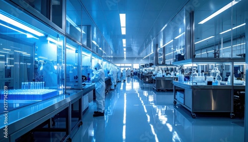 Interior of a modern laboratory facility.