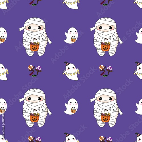 halloween seamless pattern