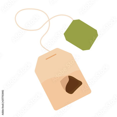 ripped tea bag, torn tea bag drawing.