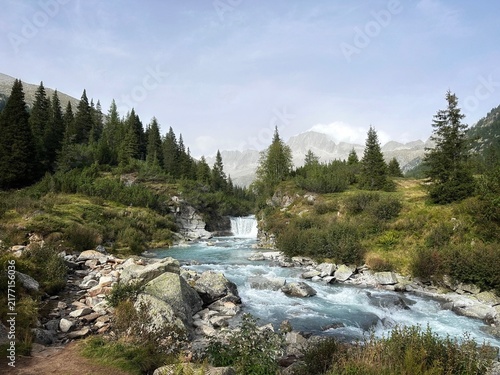 river in the mountains