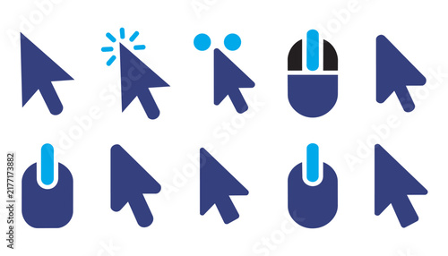 Foto Digital pointer arrow variations