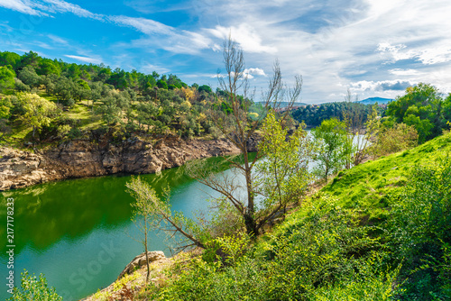 Obraz na plátně Buitrago del Lozoya and surrounding area, Community of Madrid, Madrid, Spain