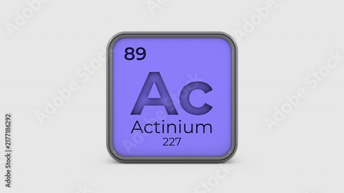 Animation of Actibium Element Periodic Table
