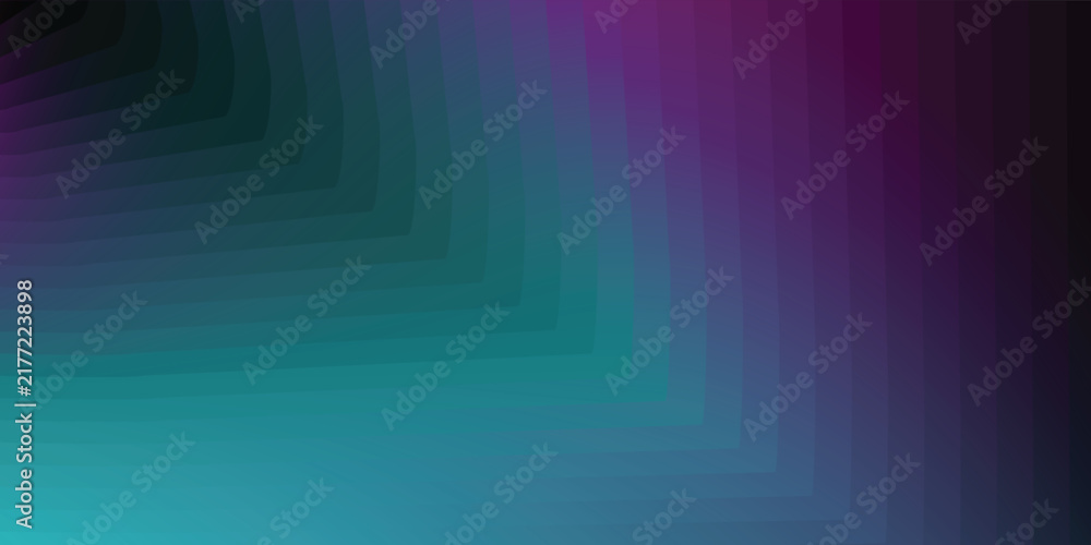 Obraz premium Abstract geometric background with layers of lines, subtle gradients of deep black and soft transitions of blue and purple,