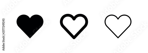 Fotografía Heart icon set