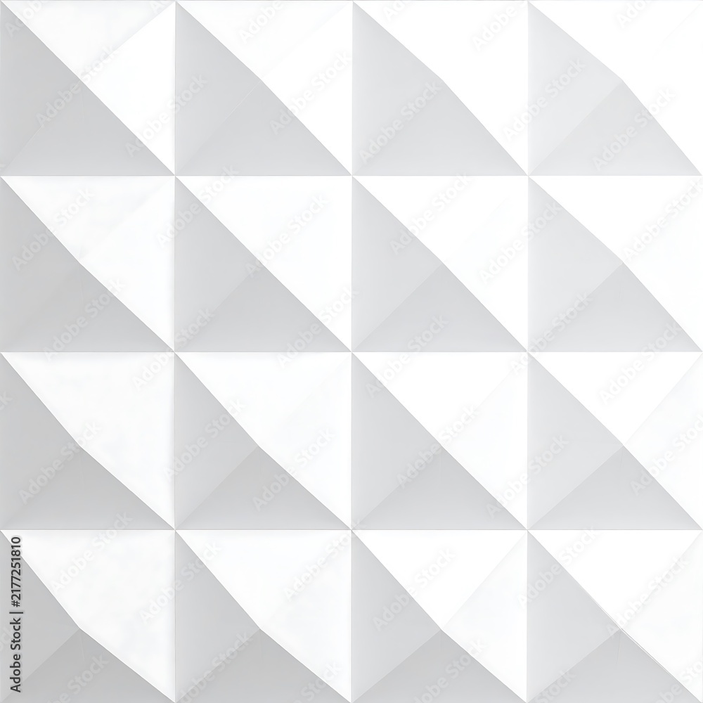 Fototapeta premium Abstract White Origami Geodesic Dome Geometric Texture