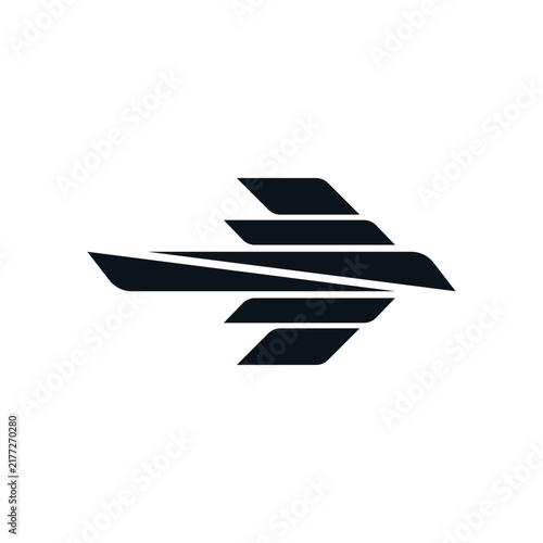 combination of airplanes and birds flying with spread wings