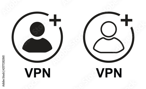 VPN User Profile Icons in Filled and Outline Styles