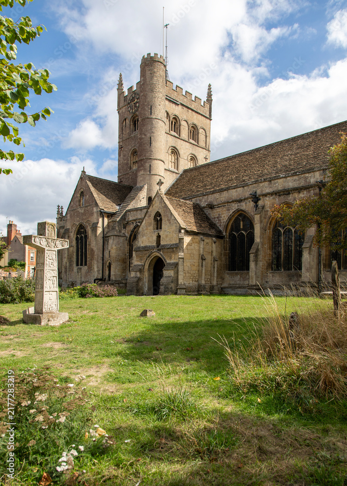 Obraz premium St John's parish church in Devizes, Wiltshire. A fabulous surviving Romanesque church 