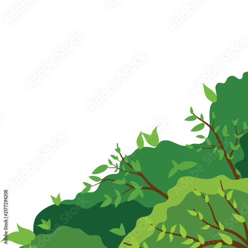 Autumn Bushes Corner