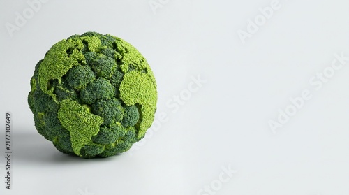 broccoli globe earth planet food healthy