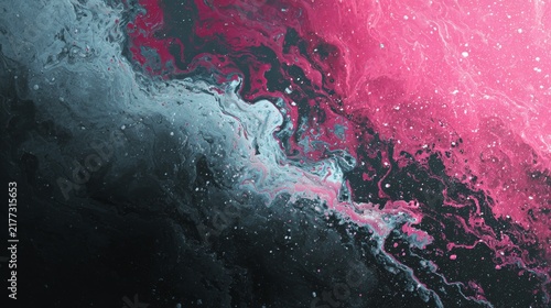 Abstract Texture with Colorful Marble Pattern and Watercolor Effects