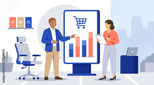 Business Analytics Presentation Showing Sales Growth Strategy
